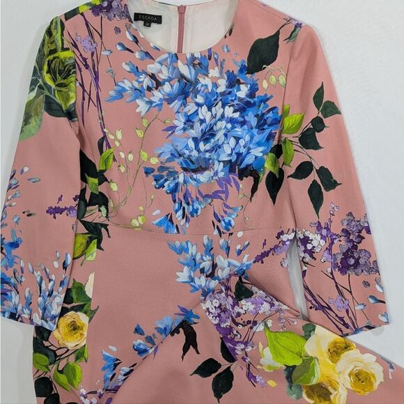 Escada Floral Midi Dress - Picture 5 of 8